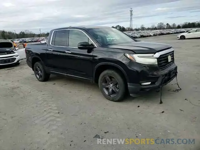 10 Photograph of a damaged car 5FPYK3F74MB027672 HONDA RIDGELINE 2021