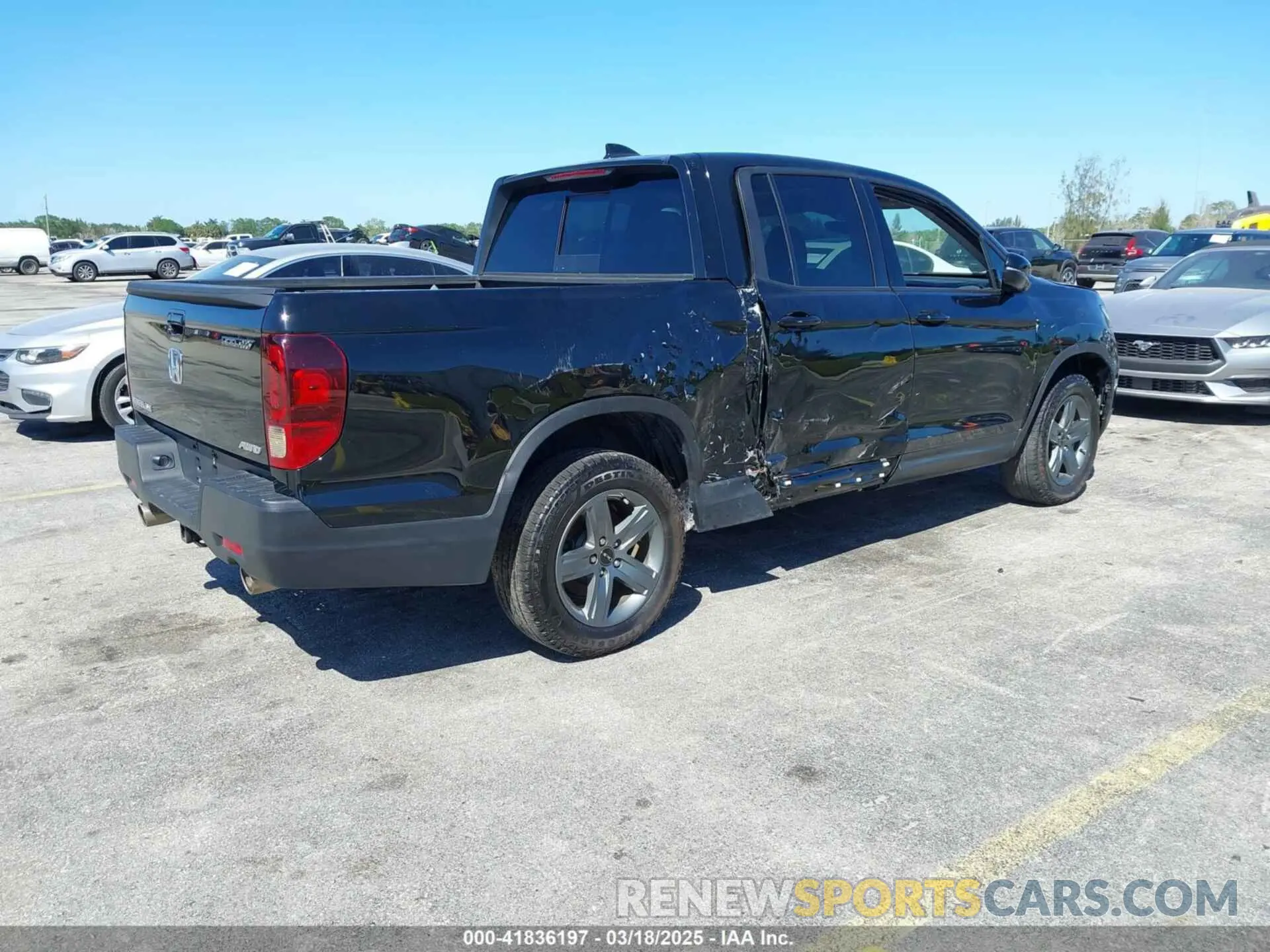 4 Фотография поврежденного автомобиля 5FPYK3F50NB016717 HONDA RIDGELINE 2022