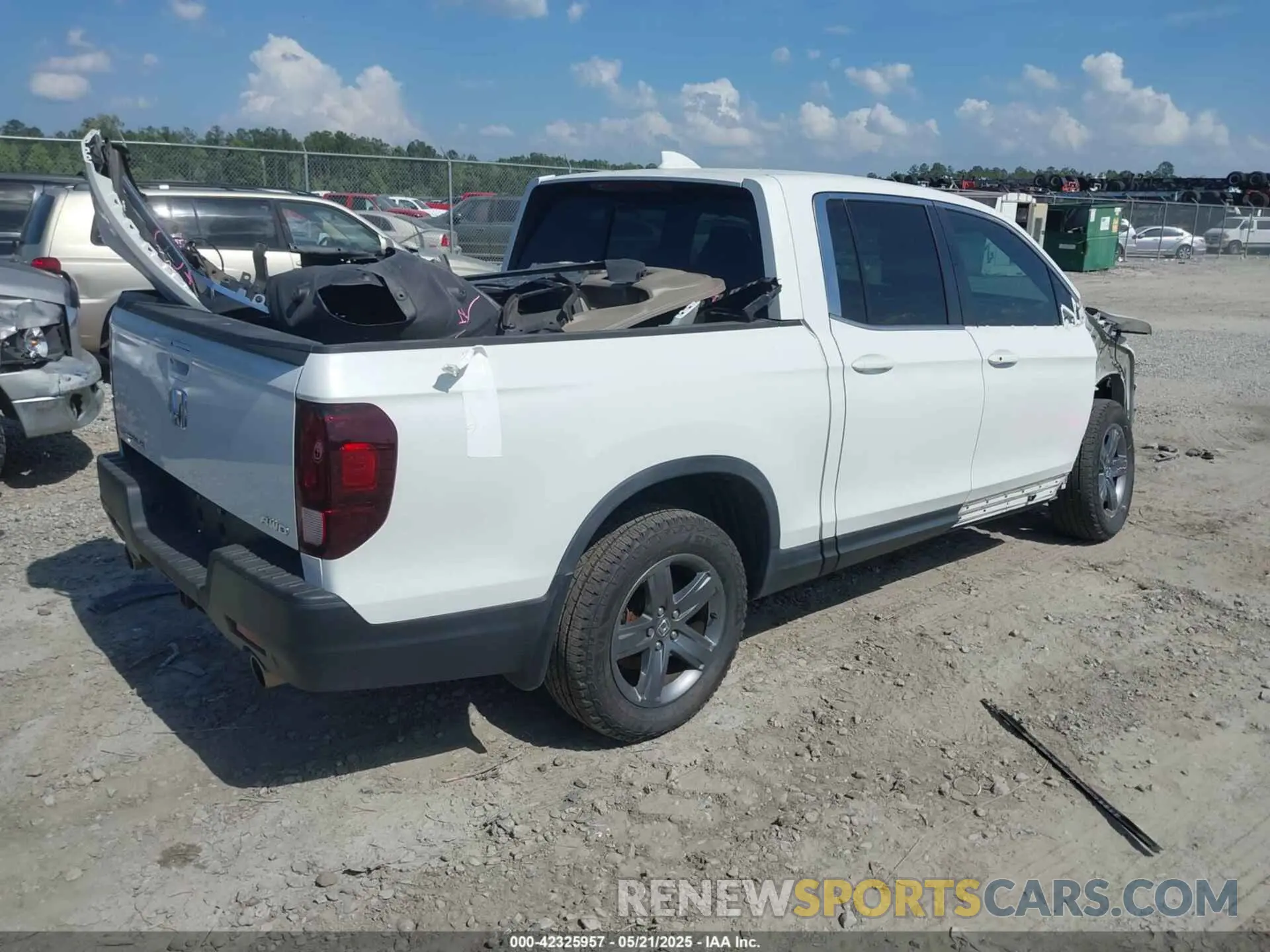 4 Фотография поврежденного автомобиля 5FPYK3F51NB025152 HONDA RIDGELINE 2022
