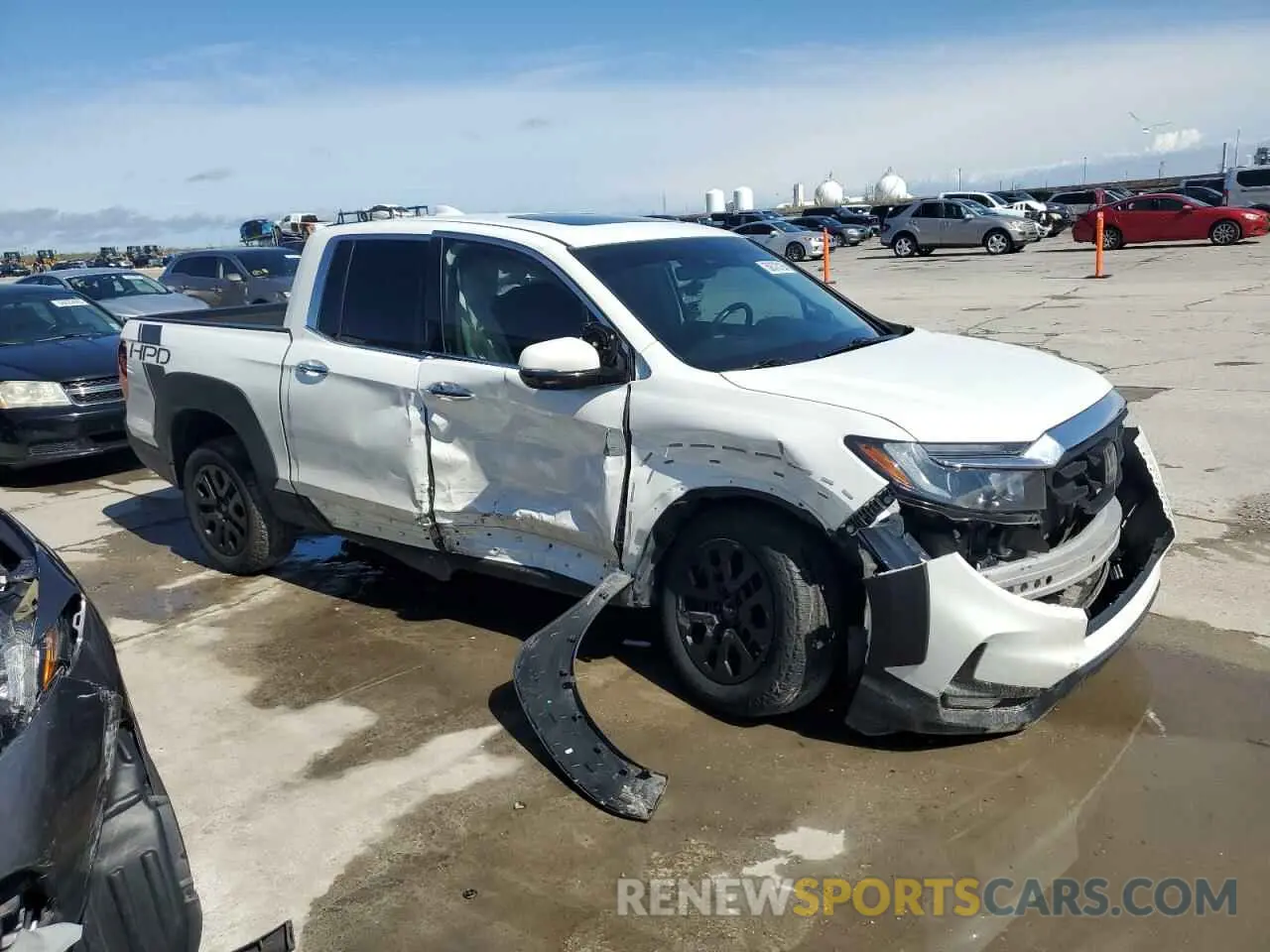 4 Фотография поврежденного автомобиля 5FPYK3F72NB018843 HONDA RIDGELINE 2022