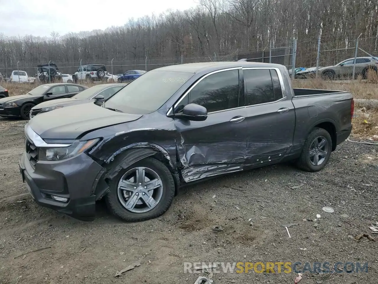 1 Photograph of a damaged car 5FPYK3F77NB024900 HONDA RIDGELINE 2022