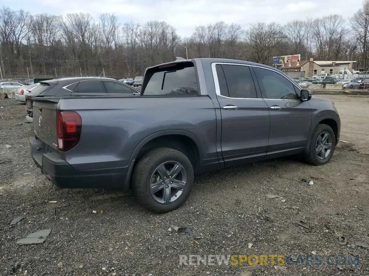 3 Photograph of a damaged car 5FPYK3F77NB024900 HONDA RIDGELINE 2022