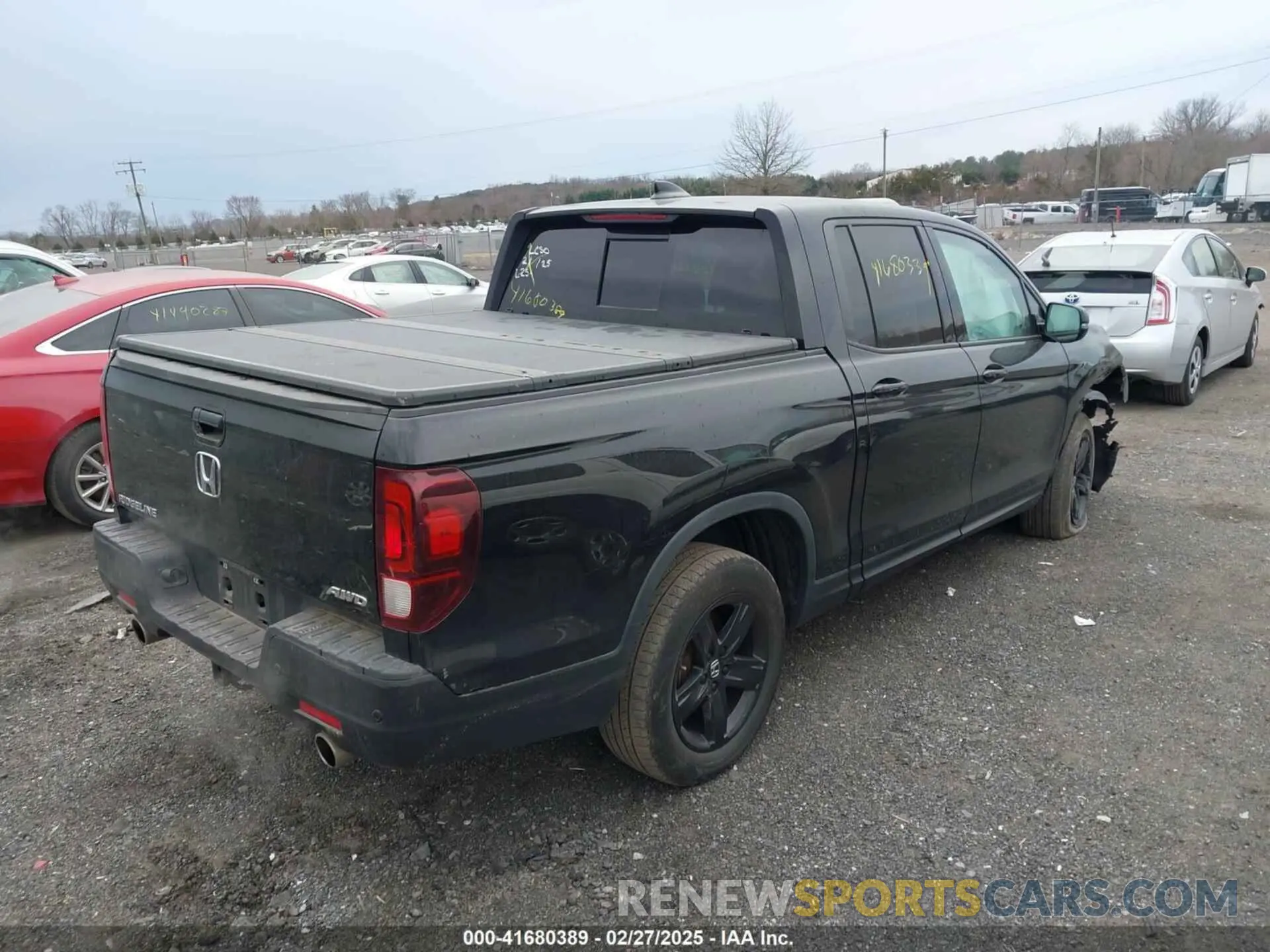 4 Фотография поврежденного автомобиля 5FPYK3F84NB016374 HONDA RIDGELINE 2022