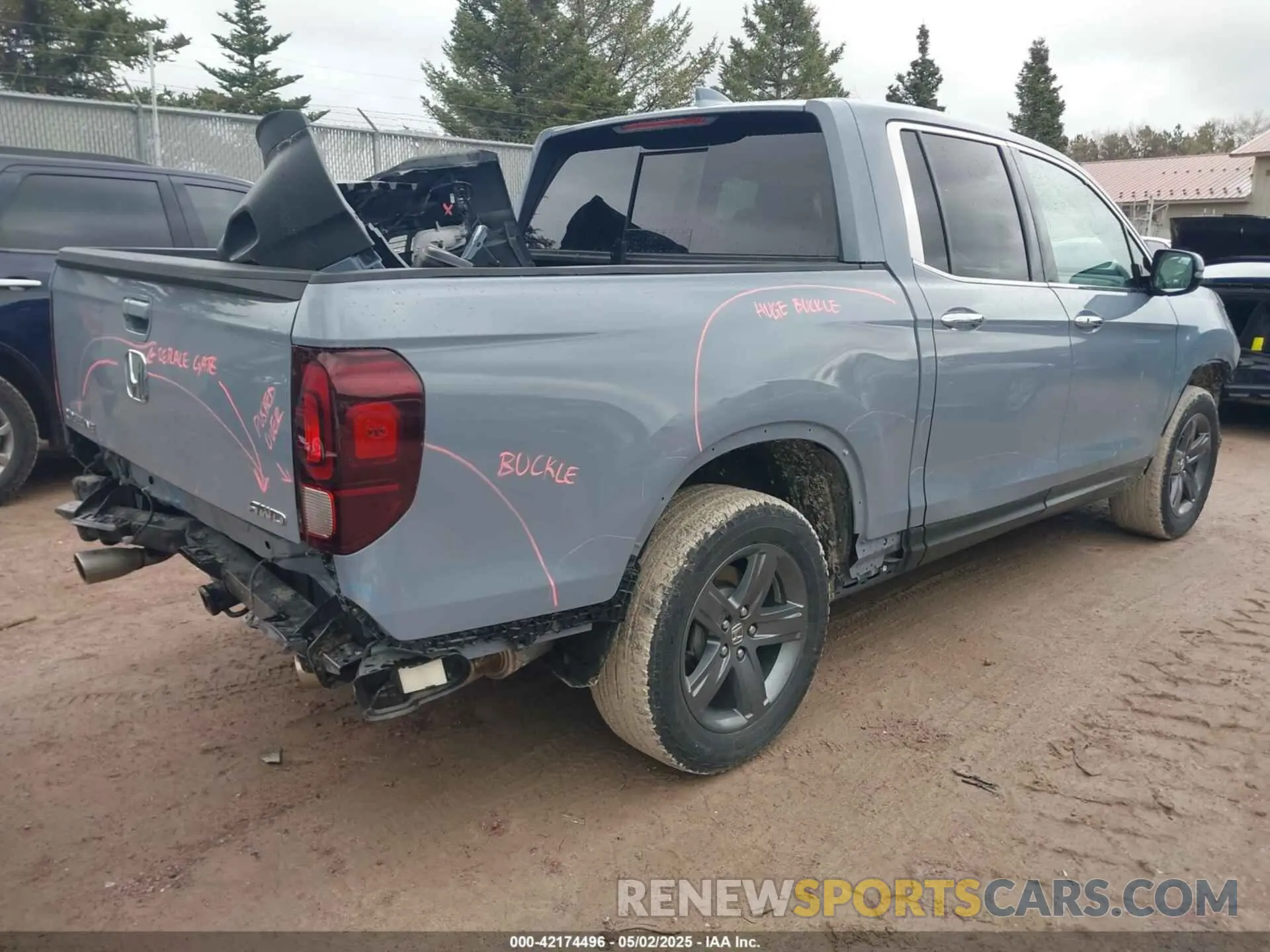 4 Фотография поврежденного автомобиля 5FPYK3F71PB005231 HONDA RIDGELINE 2023