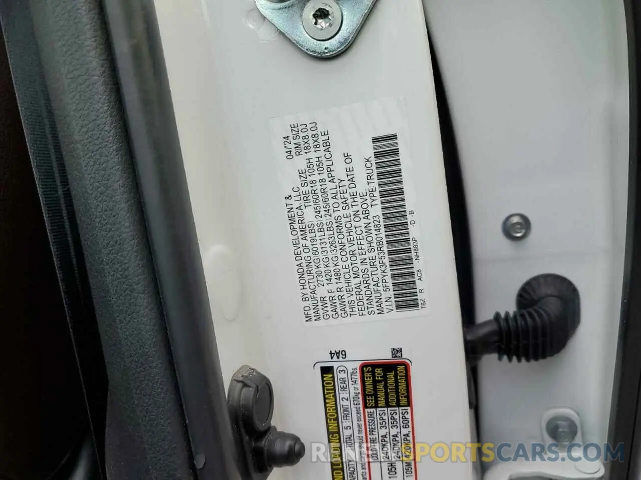 12 Photograph of a damaged car 5FPYK3F53RB014823 HONDA RIDGELINE 2024