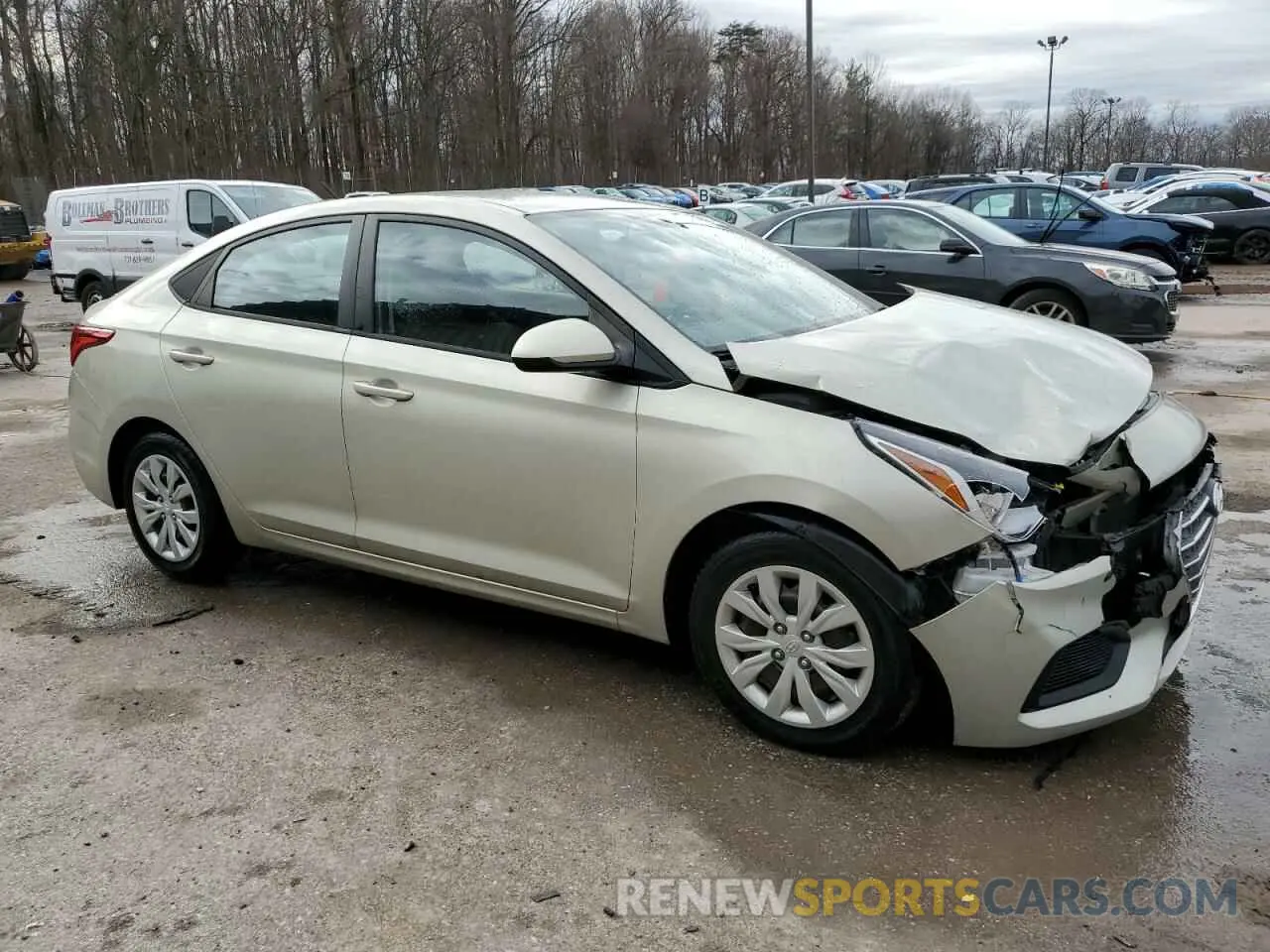 4 Photograph of a damaged car 3KPC24A30KE066162 HYUNDAI ACCENT 2019