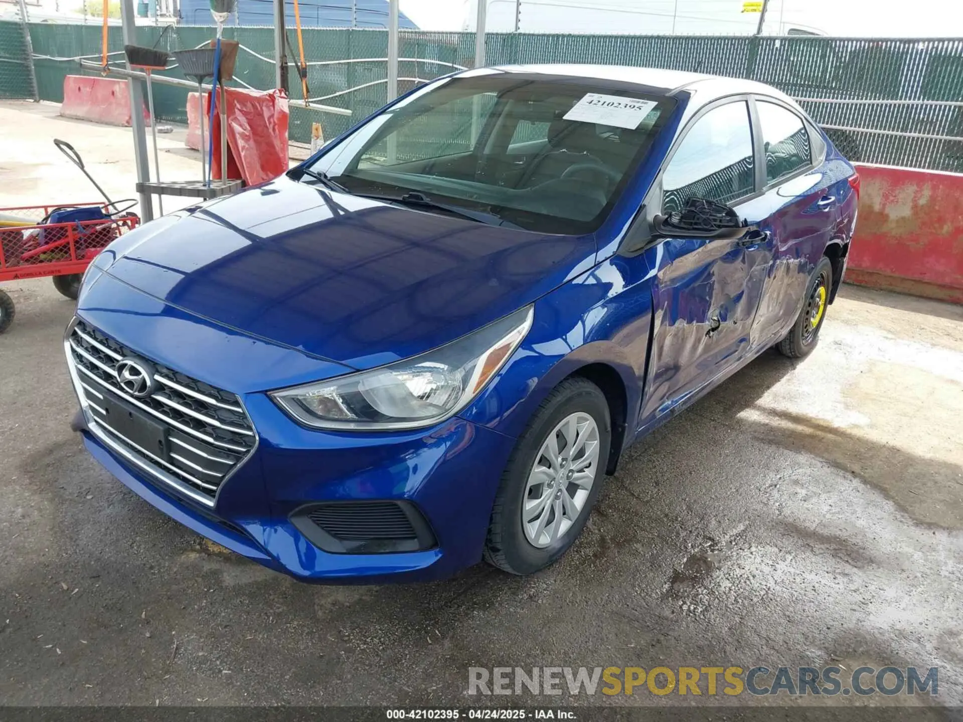 2 Photograph of a damaged car 3KPC24A30KE070857 HYUNDAI ACCENT 2019