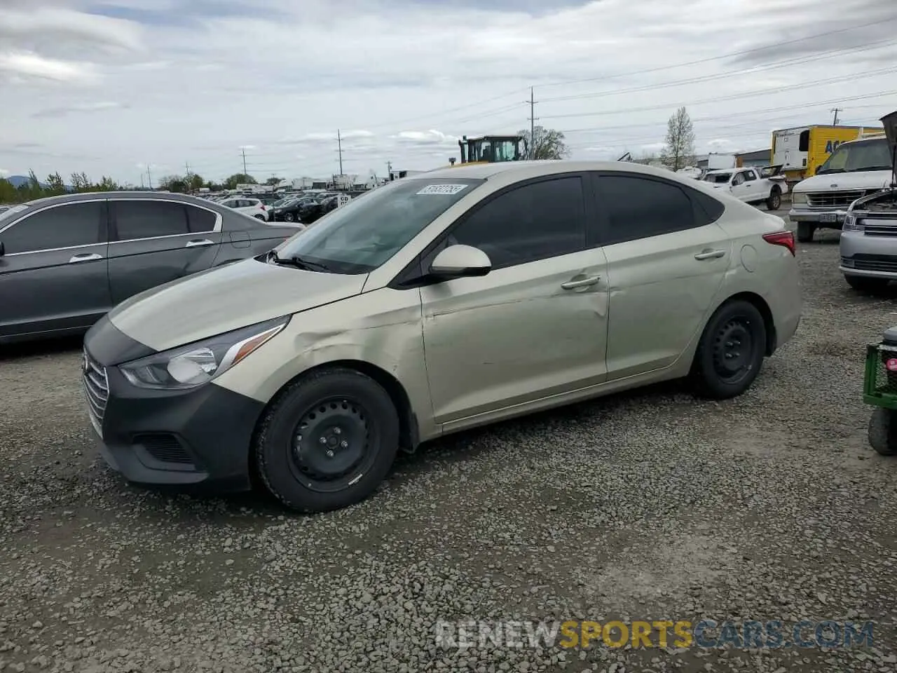 1 Photograph of a damaged car 3KPC24A31KE040069 HYUNDAI ACCENT 2019