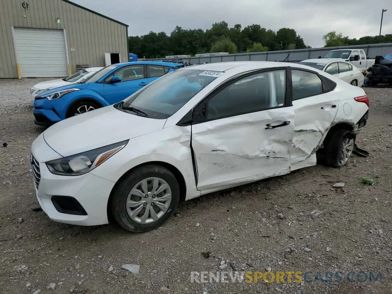 1 Photograph of a damaged car 3KPC24A31KE063903 HYUNDAI ACCENT 2019