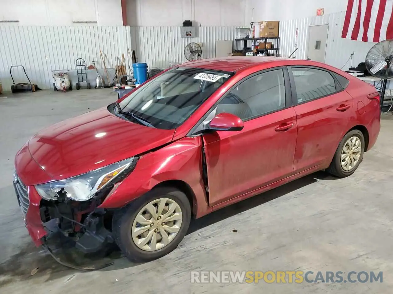 1 Photograph of a damaged car 3KPC24A31KE065182 HYUNDAI ACCENT 2019