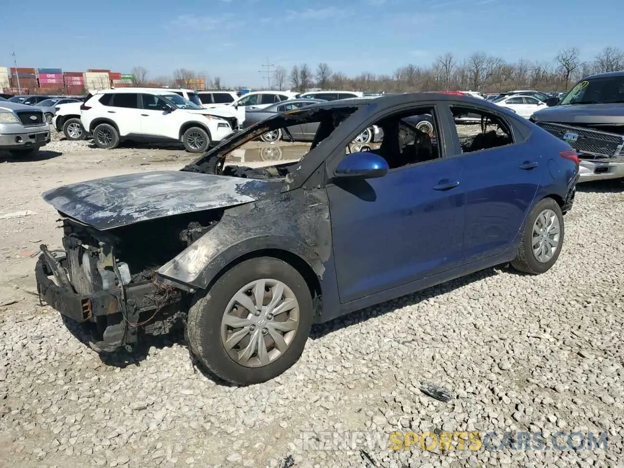1 Photograph of a damaged car 3KPC24A31KE068874 HYUNDAI ACCENT 2019