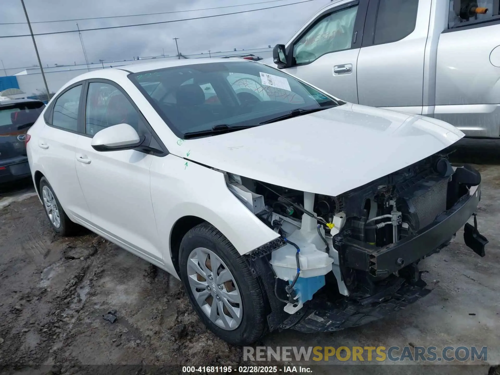 1 Photograph of a damaged car 3KPC24A32KE058001 HYUNDAI ACCENT 2019