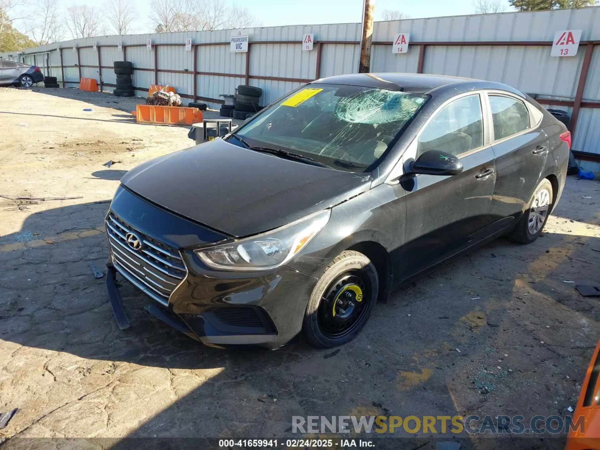 2 Photograph of a damaged car 3KPC24A33KE073090 HYUNDAI ACCENT 2019
