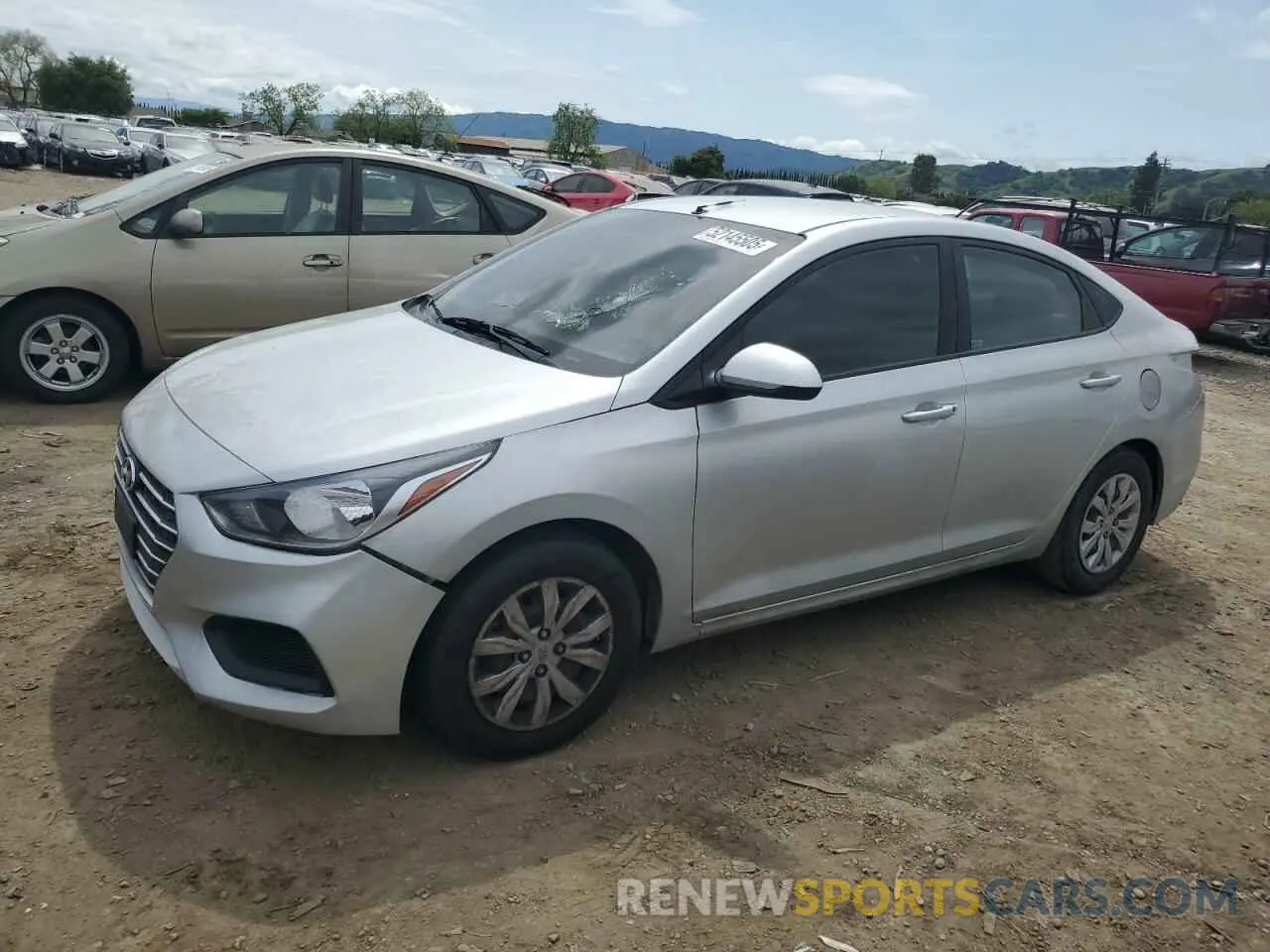 1 Photograph of a damaged car 3KPC24A33KE084235 HYUNDAI ACCENT 2019