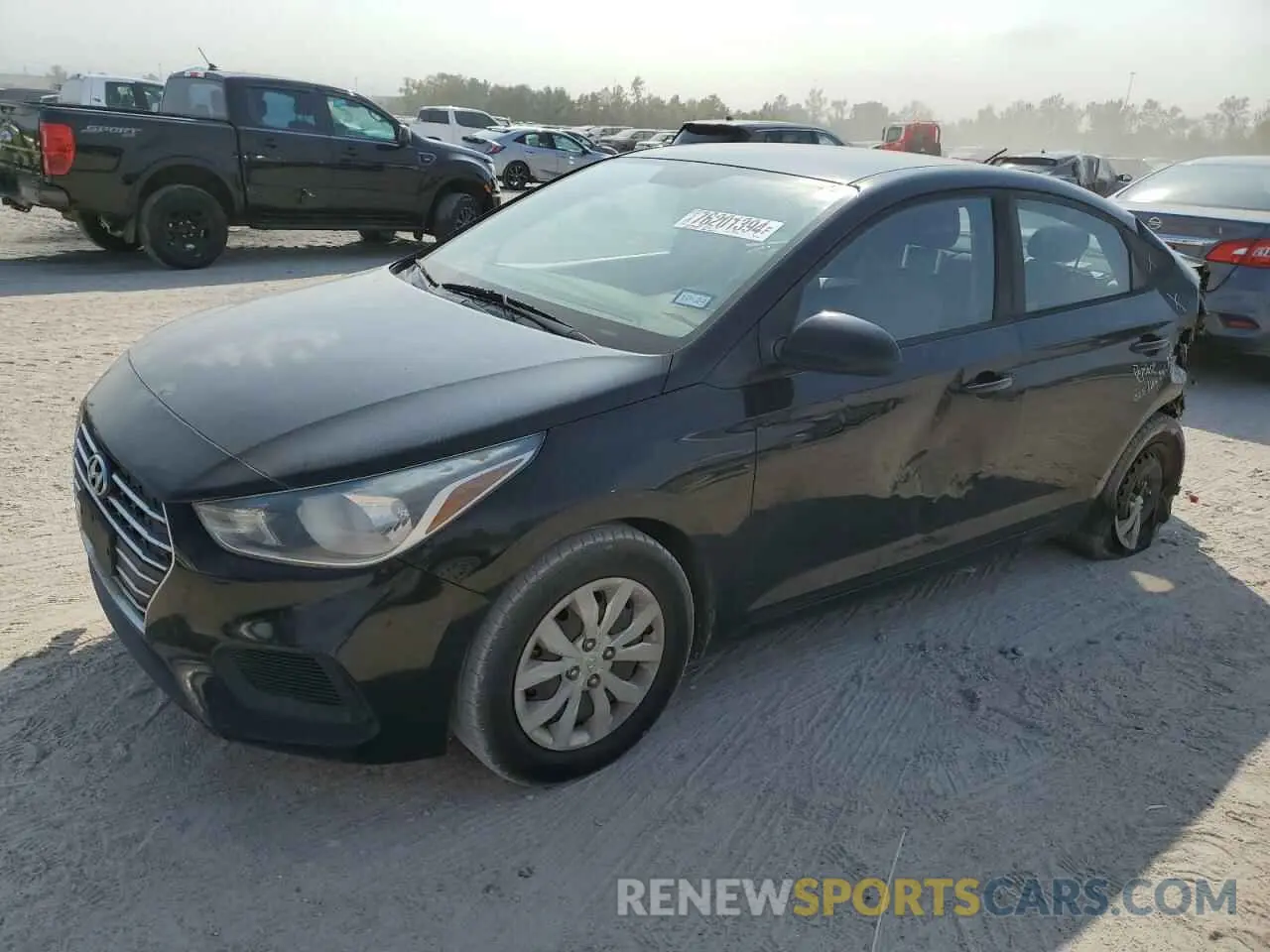 1 Photograph of a damaged car 3KPC24A34KE057027 HYUNDAI ACCENT 2019