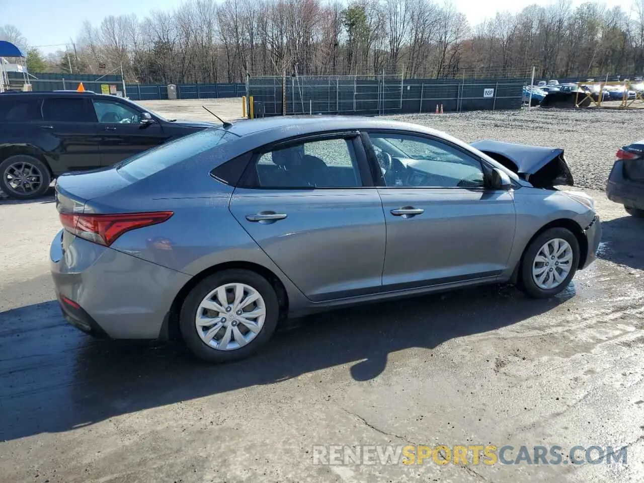 3 Photograph of a damaged car 3KPC24A34KE065046 HYUNDAI ACCENT 2019