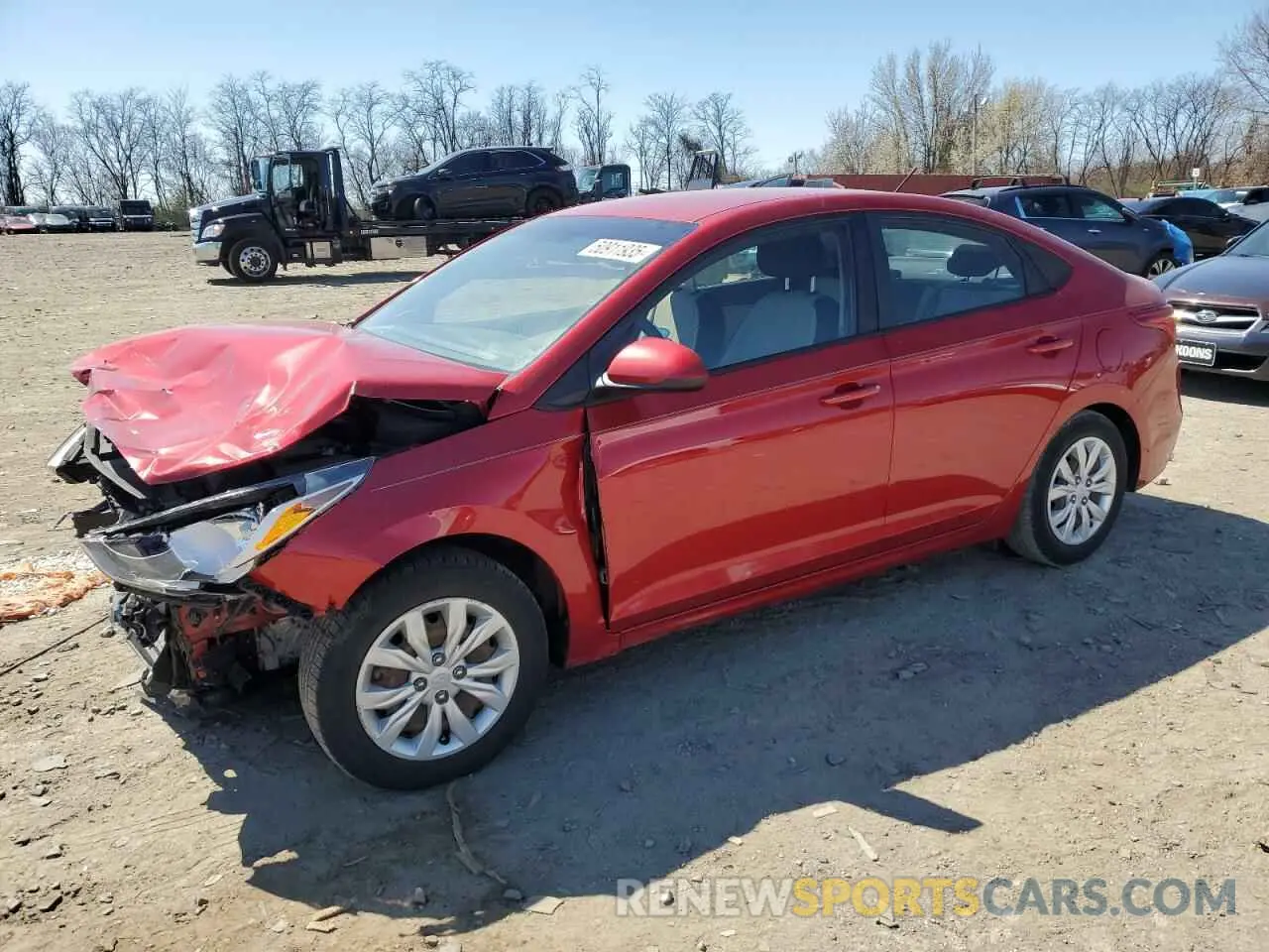 1 Photograph of a damaged car 3KPC24A34KE065760 HYUNDAI ACCENT 2019