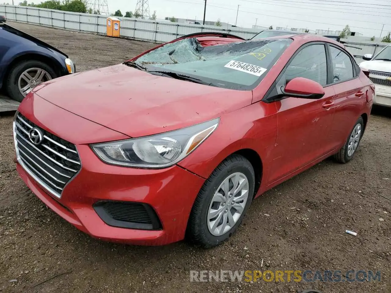 1 Фотография поврежденного автомобиля 3KPC24A35KE083992 HYUNDAI ACCENT 2019