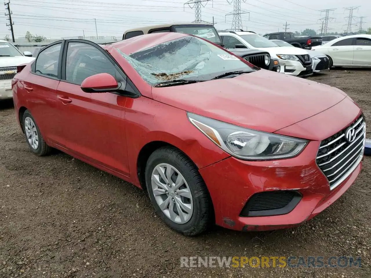 4 Фотография поврежденного автомобиля 3KPC24A35KE083992 HYUNDAI ACCENT 2019