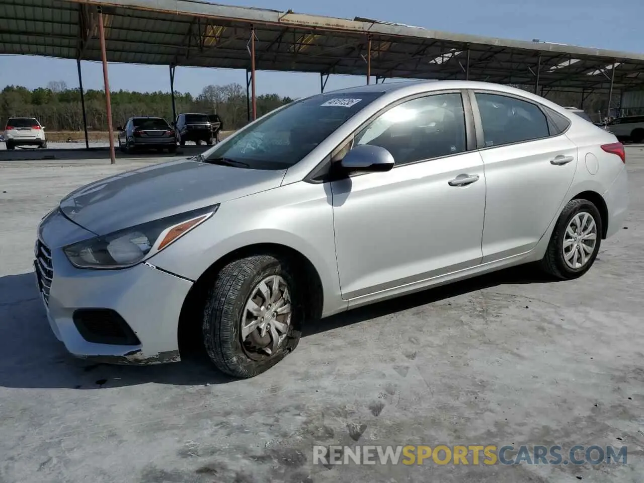 1 Photograph of a damaged car 3KPC24A36KE045087 HYUNDAI ACCENT 2019