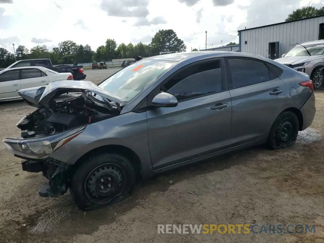 1 Photograph of a damaged car 3KPC24A36KE055375 HYUNDAI ACCENT 2019