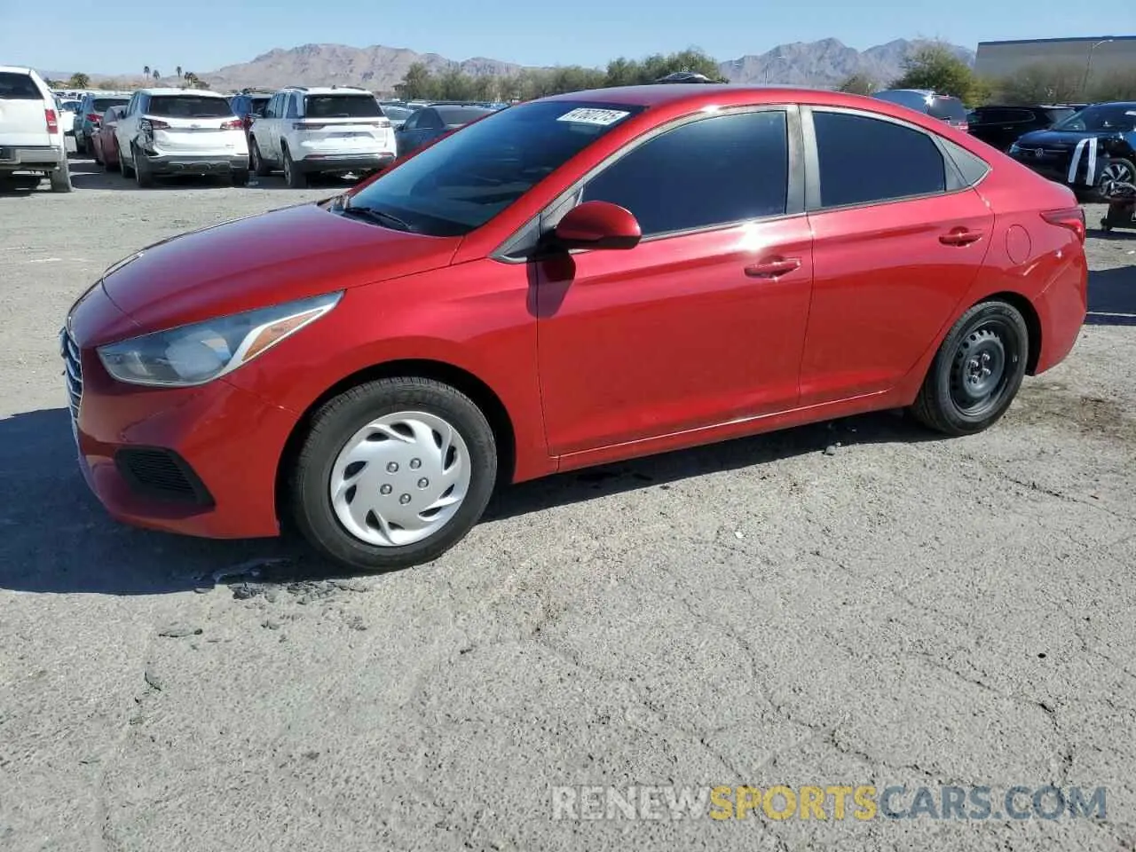 1 Photograph of a damaged car 3KPC24A36KE059734 HYUNDAI ACCENT 2019