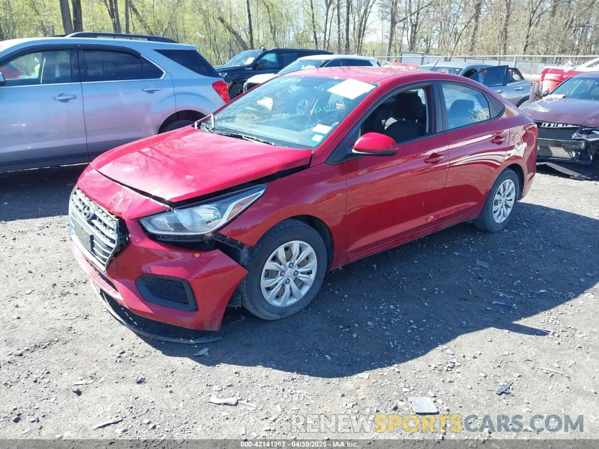 2 Photograph of a damaged car 3KPC24A36KE079269 HYUNDAI ACCENT 2019