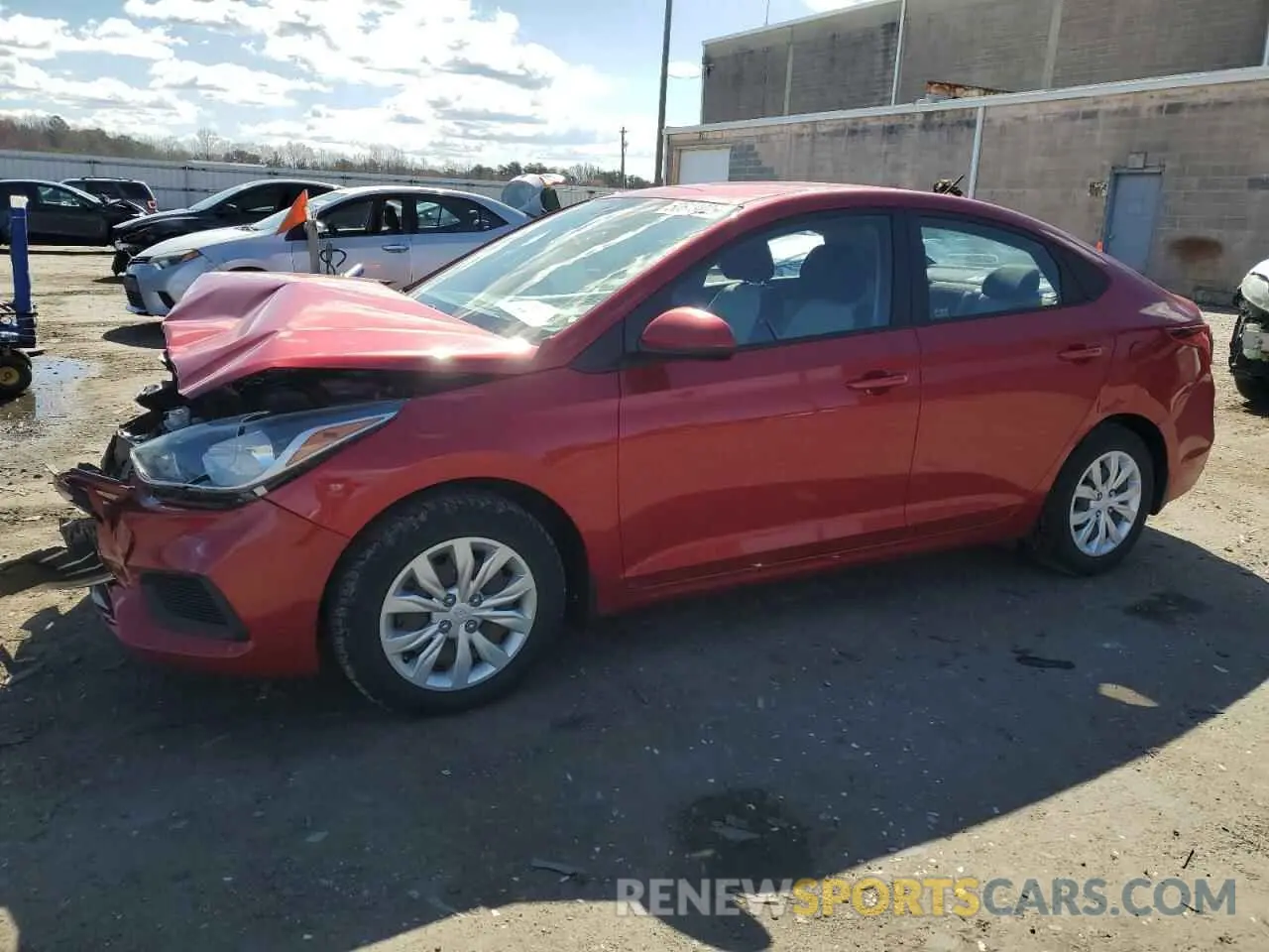 1 Photograph of a damaged car 3KPC24A36KE088473 HYUNDAI ACCENT 2019