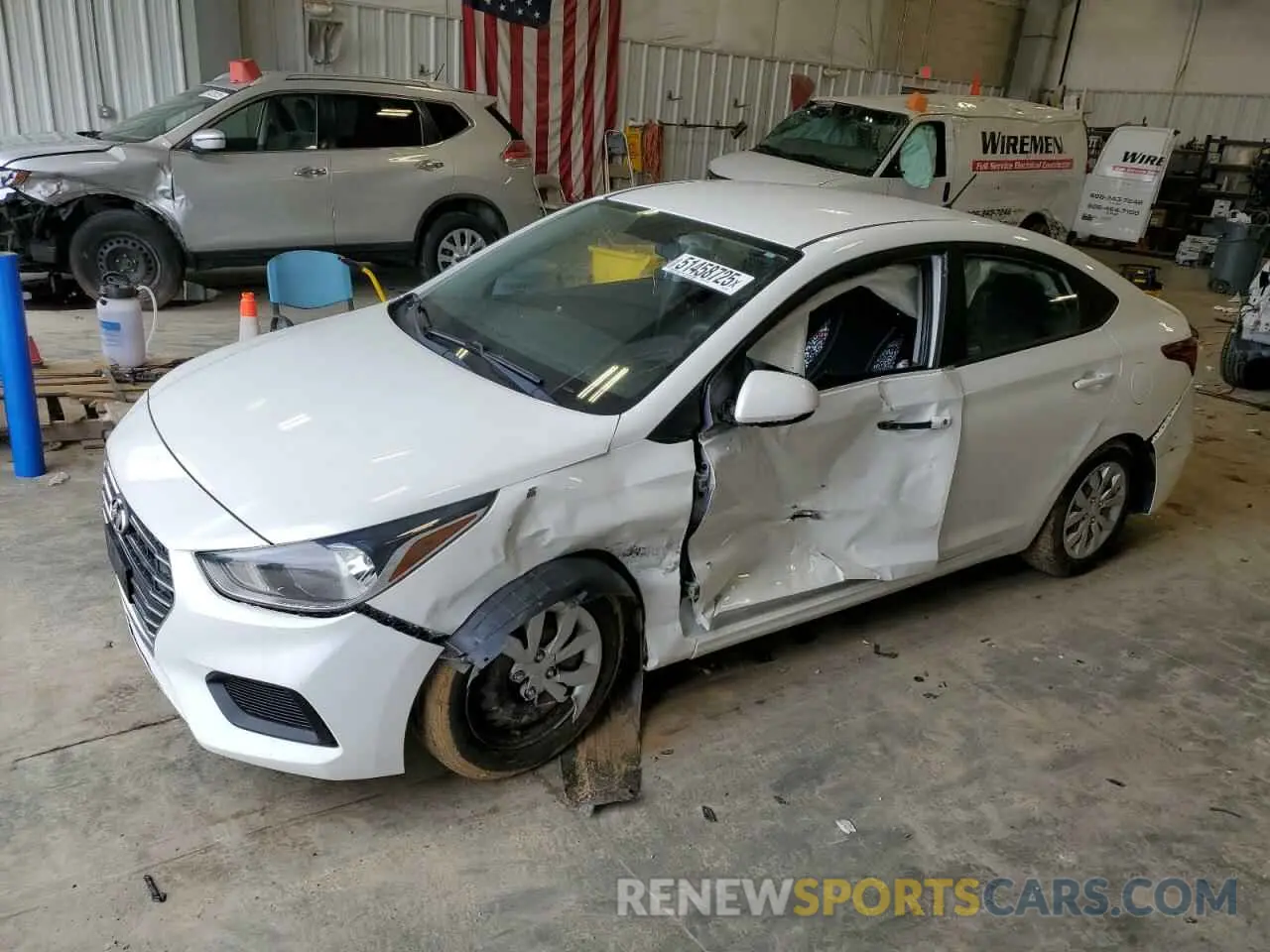 1 Photograph of a damaged car 3KPC24A38KE067236 HYUNDAI ACCENT 2019