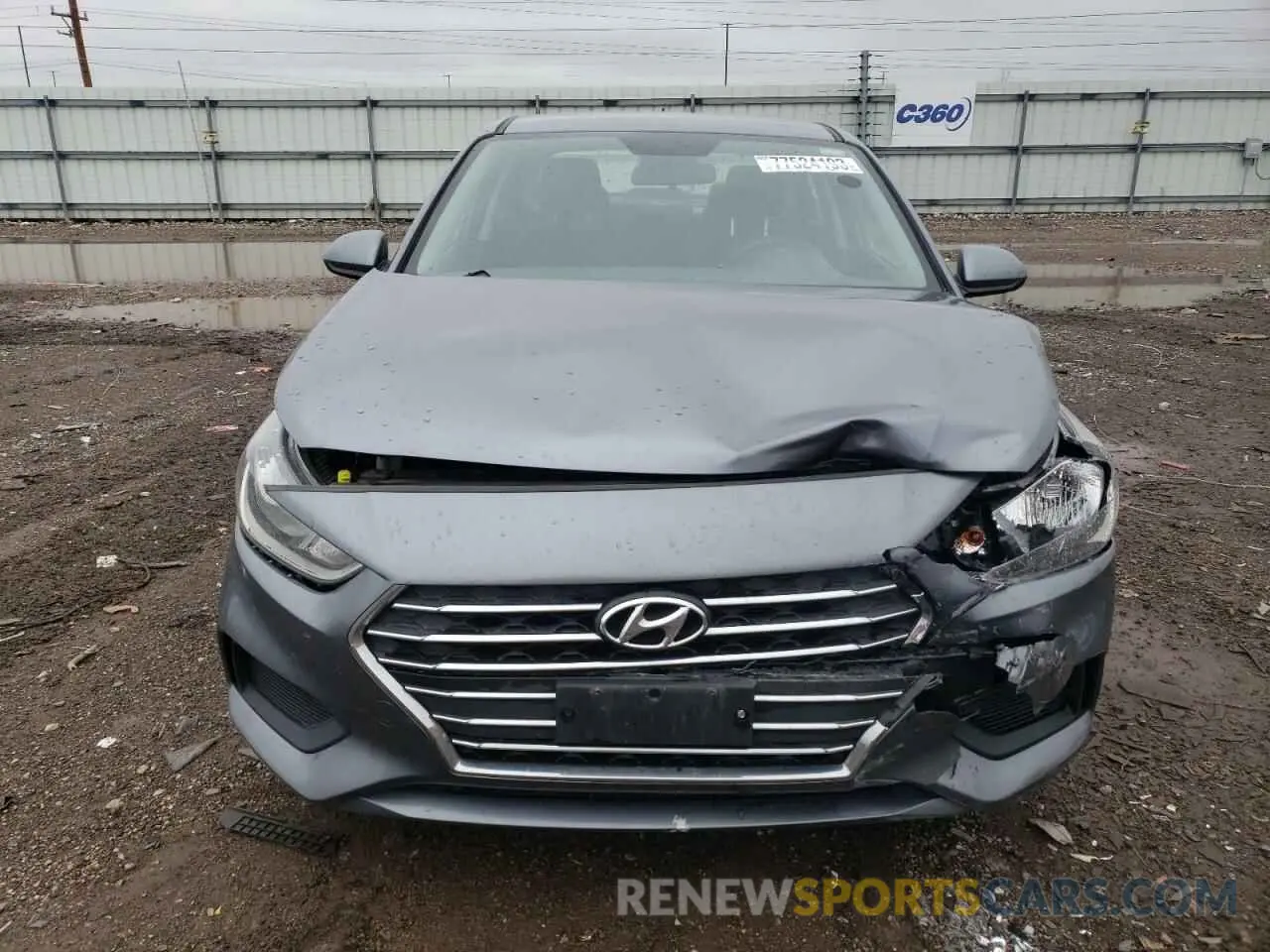 5 Photograph of a damaged car 3KPC24A38KE080665 HYUNDAI ACCENT 2019