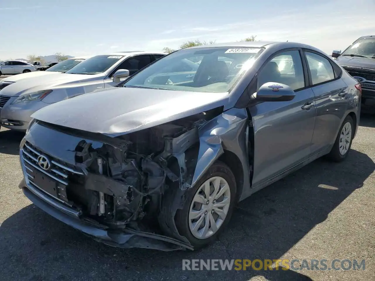 1 Photograph of a damaged car 3KPC24A38KE083534 HYUNDAI ACCENT 2019