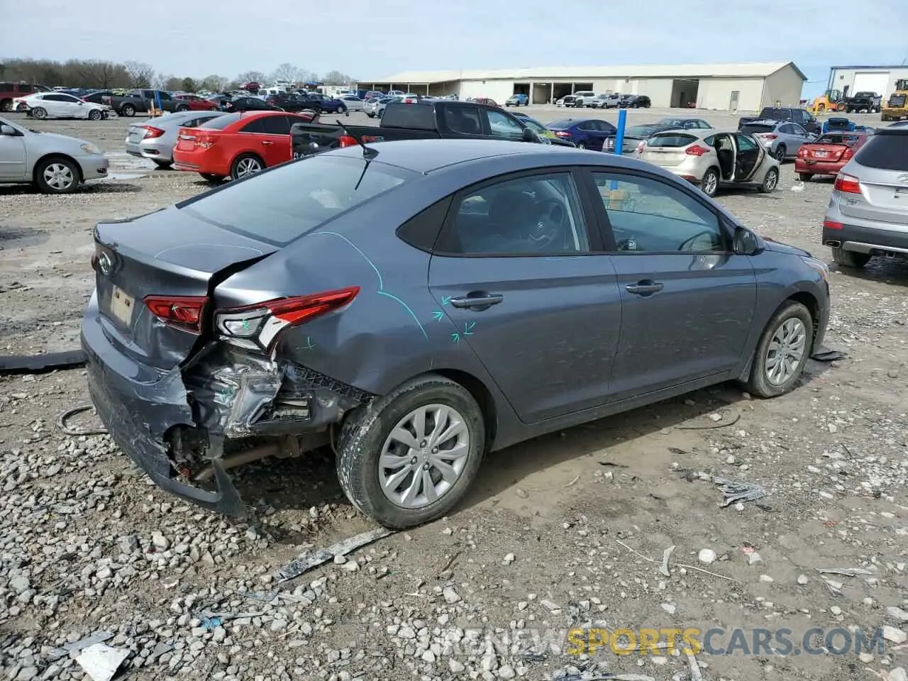 3 Фотография поврежденного автомобиля 3KPC24A38KE087678 HYUNDAI ACCENT 2019