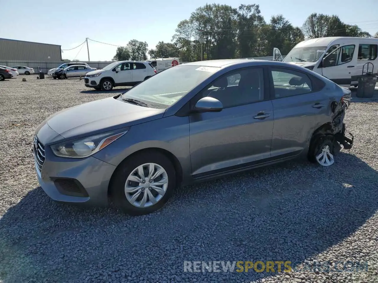 1 Photograph of a damaged car 3KPC24A38KE087812 HYUNDAI ACCENT 2019