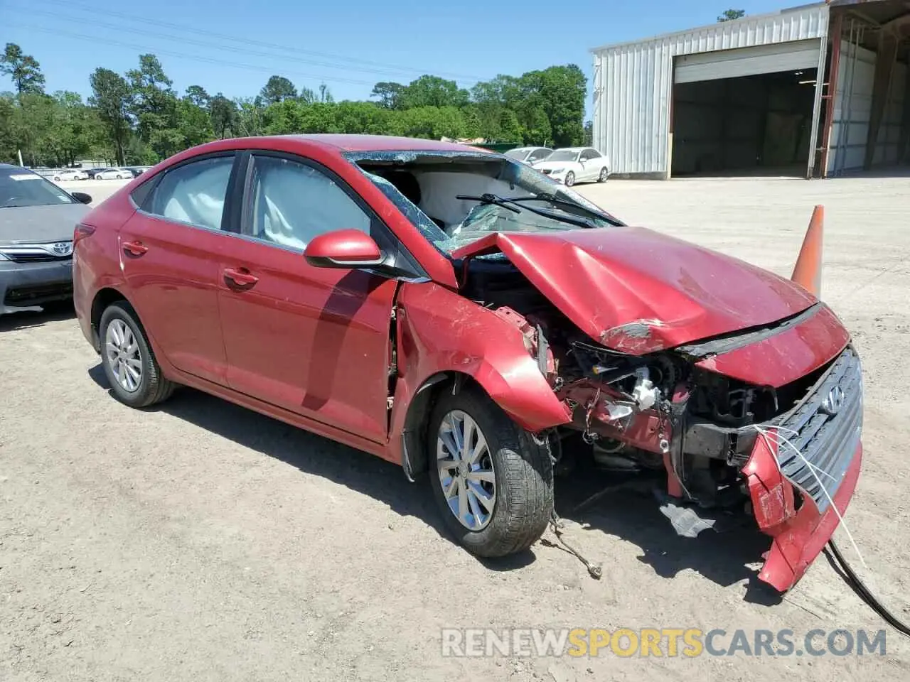 4 Фотография поврежденного автомобиля 3KPC24A39KE047982 HYUNDAI ACCENT 2019