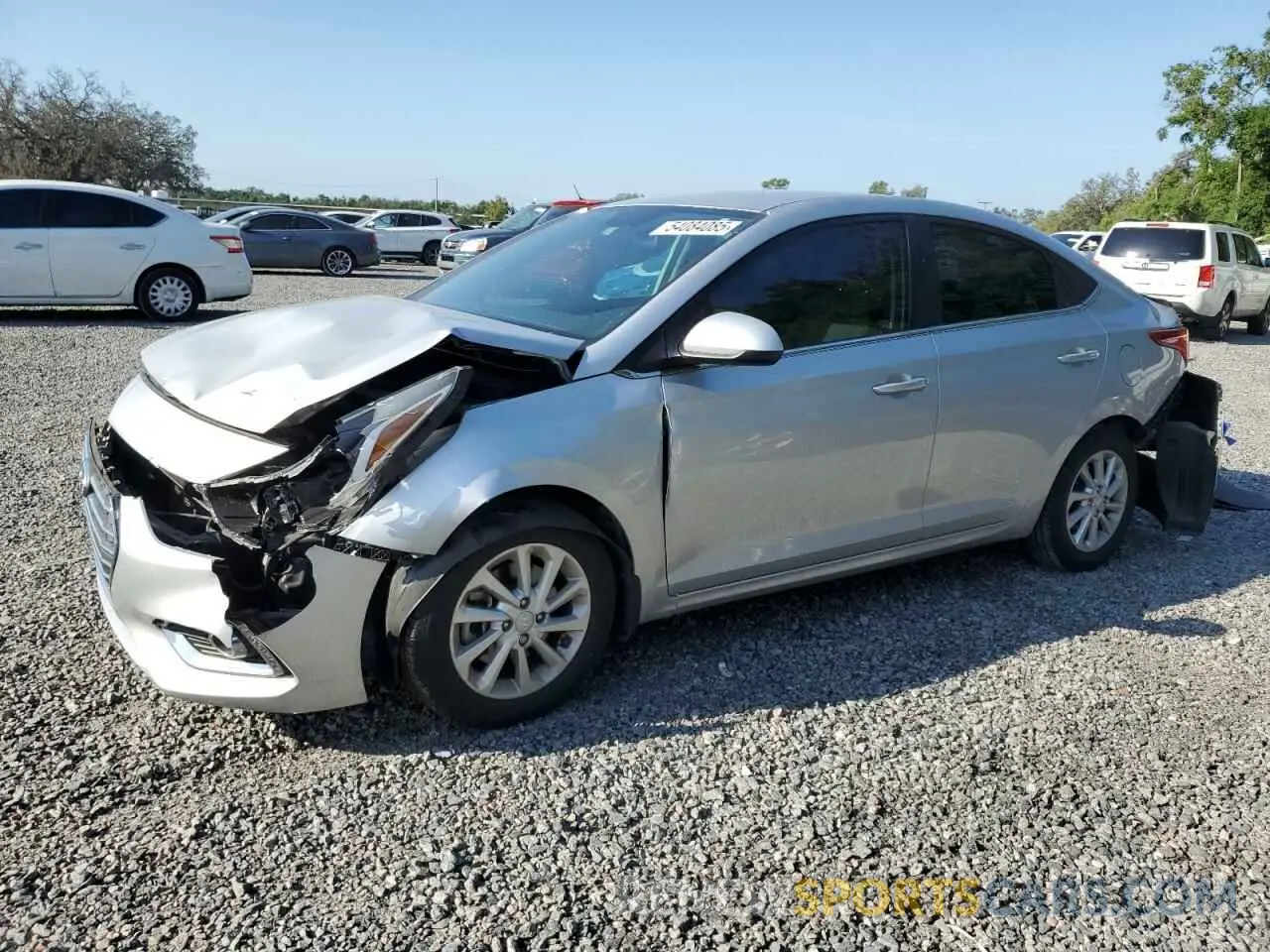 1 Photograph of a damaged car 3KPC24A39KE057864 HYUNDAI ACCENT 2019
