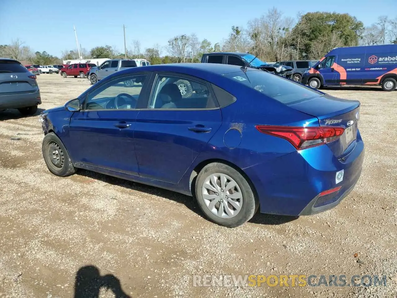 2 Photograph of a damaged car 3KPC24A39KE061963 HYUNDAI ACCENT 2019