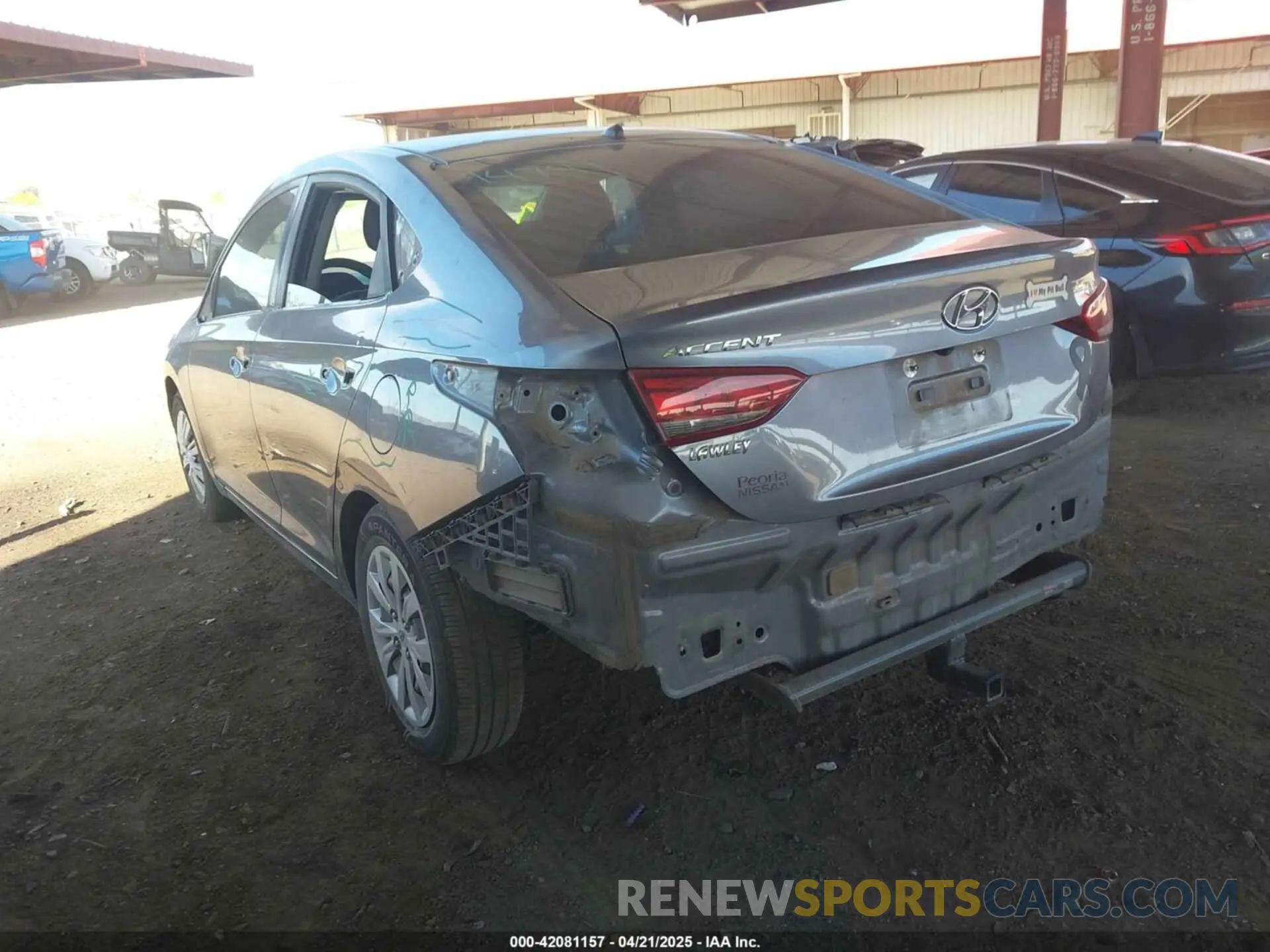 3 Фотография поврежденного автомобиля 3KPC24A39KE069612 HYUNDAI ACCENT 2019