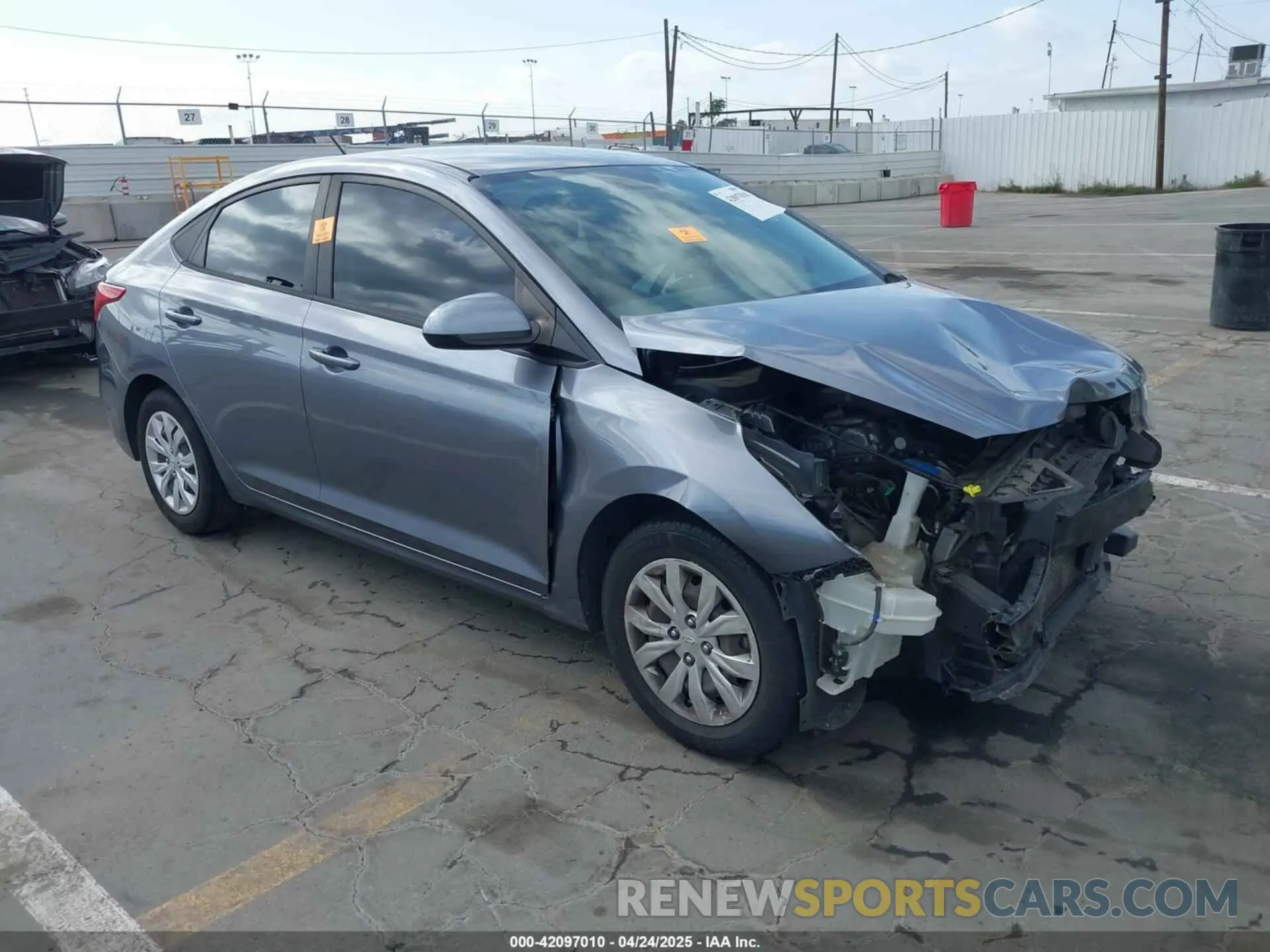 1 Photograph of a damaged car 3KPC24A39KE072252 HYUNDAI ACCENT 2019