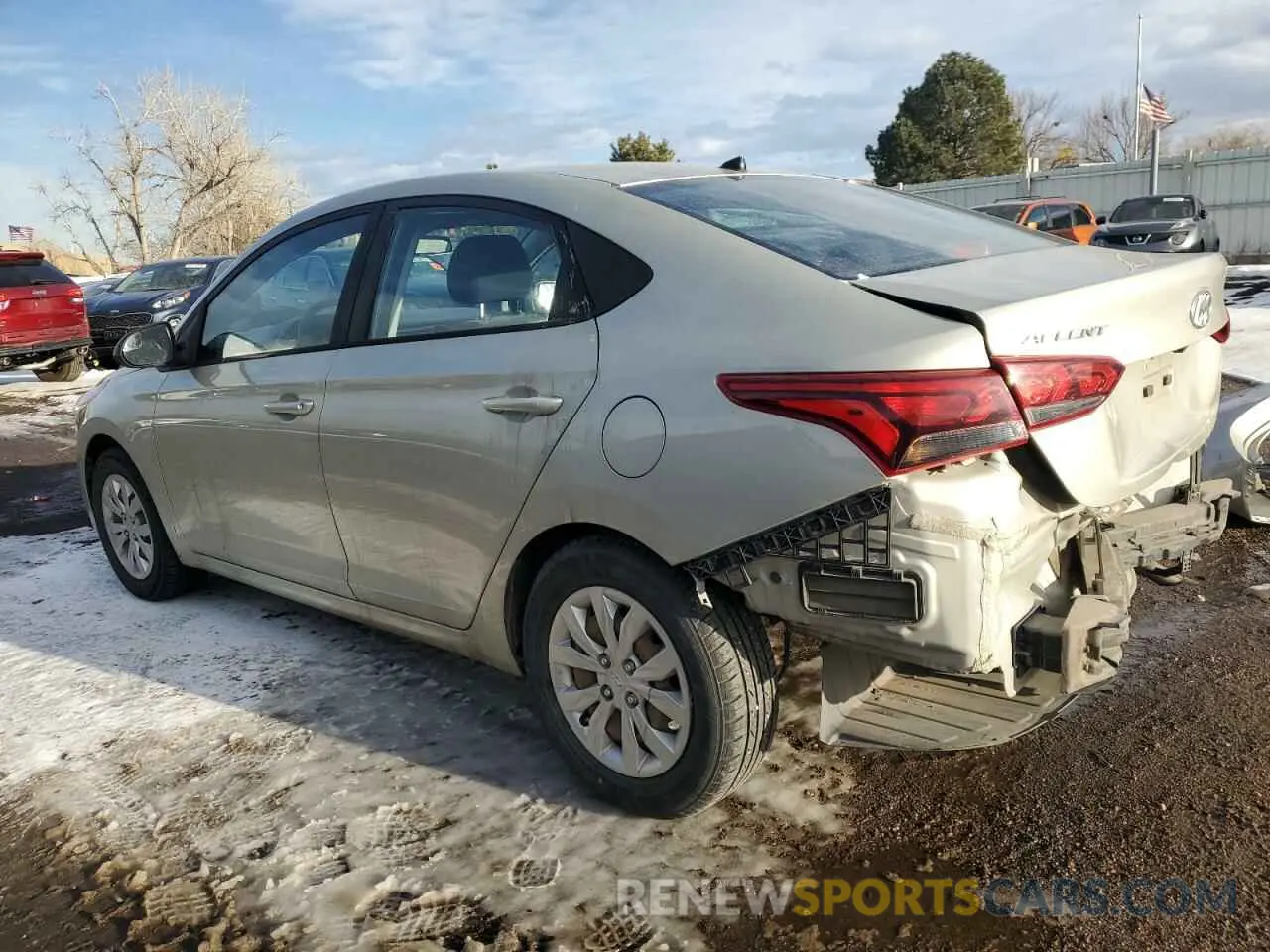2 Photograph of a damaged car 3KPC24A3XKE062054 HYUNDAI ACCENT 2019