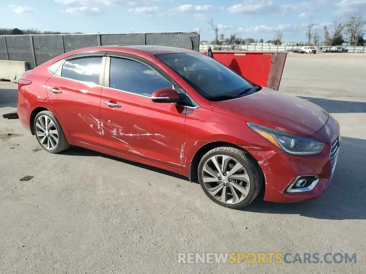 4 Photograph of a damaged car 3KPC34A31KE058276 HYUNDAI ACCENT 2019