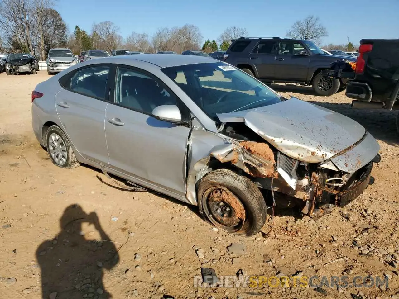 4 Фотография поврежденного автомобиля 3KPC24A60LE099190 HYUNDAI ACCENT 2020