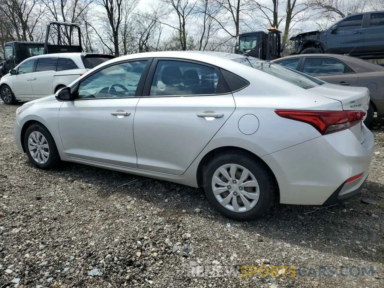 2 Photograph of a damaged car 3KPC24A60LE103836 HYUNDAI ACCENT 2020