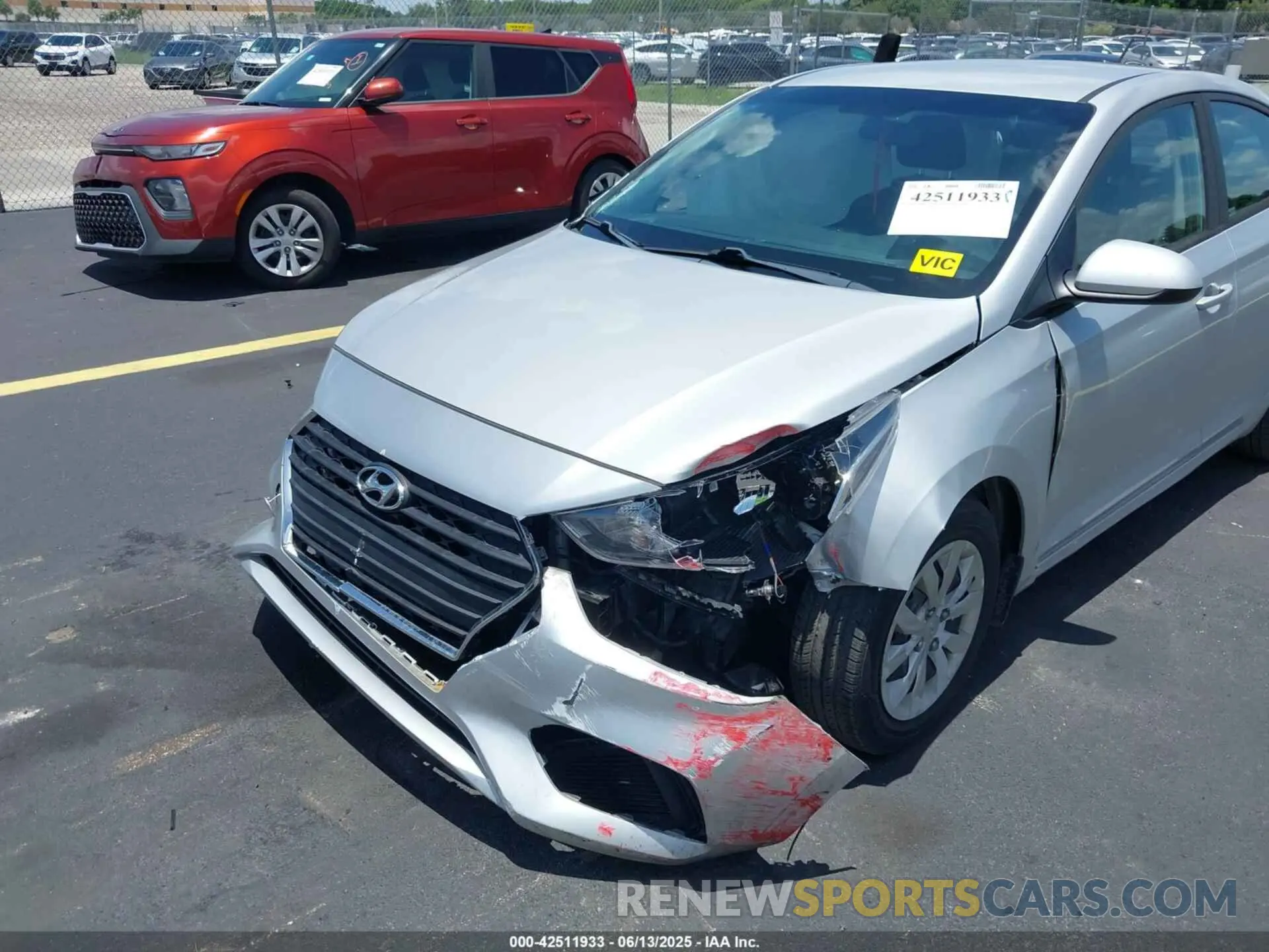 6 Photograph of a damaged car 3KPC24A61LE097156 HYUNDAI ACCENT 2020