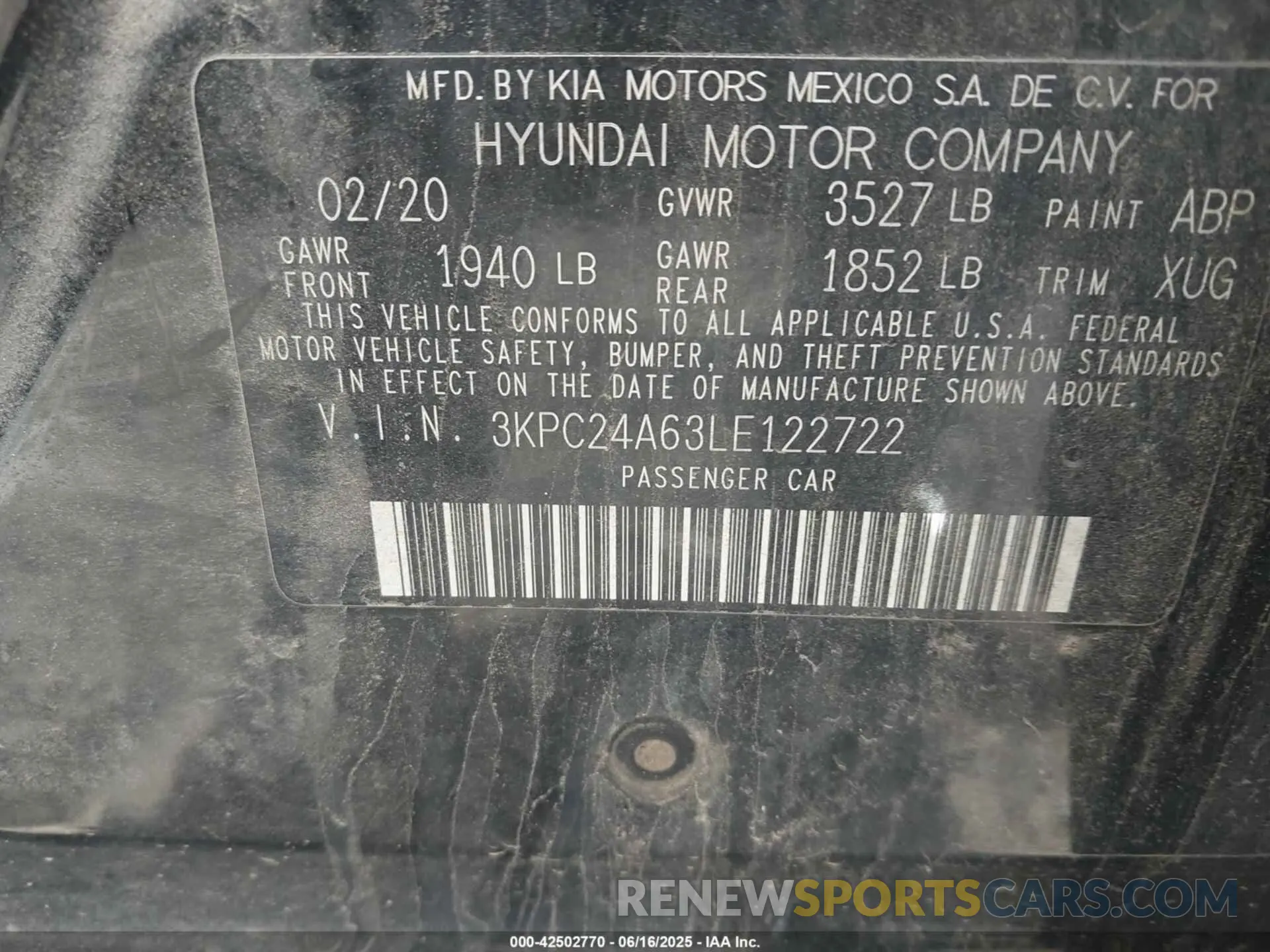9 Фотография поврежденного автомобиля 3KPC24A63LE122722 HYUNDAI ACCENT 2020