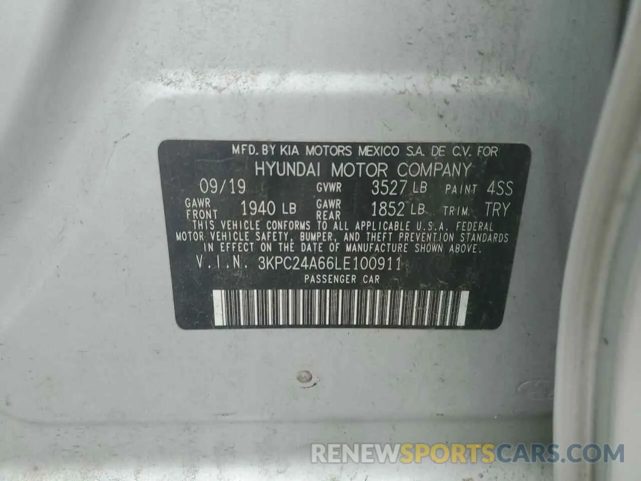 12 Фотография поврежденного автомобиля 3KPC24A66LE100911 HYUNDAI ACCENT 2020