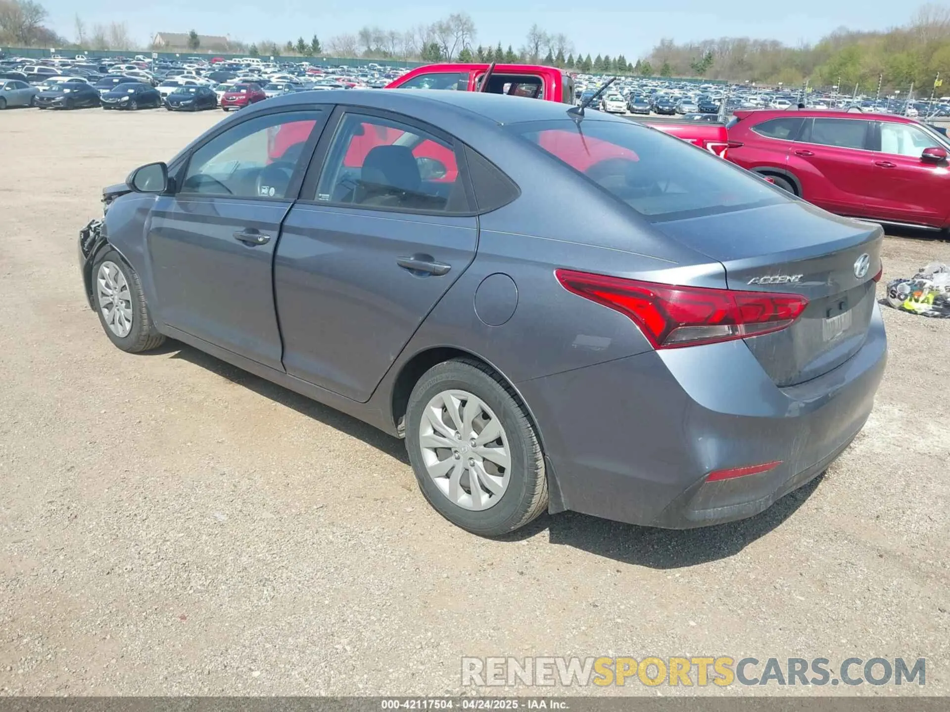3 Фотография поврежденного автомобиля 3KPC24A67LE123713 HYUNDAI ACCENT 2020