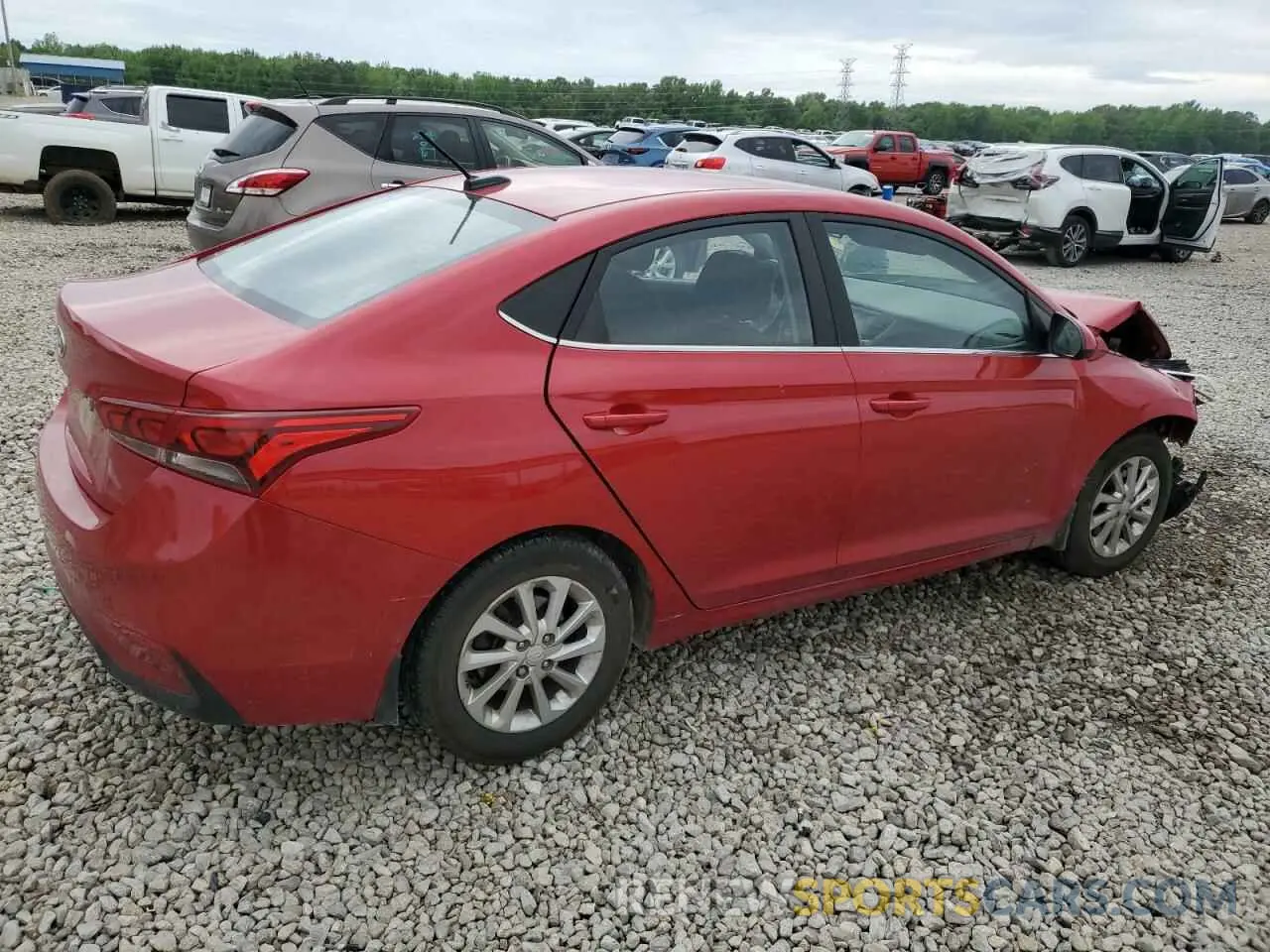 3 Photograph of a damaged car 3KPC24A68LE120612 HYUNDAI ACCENT 2020