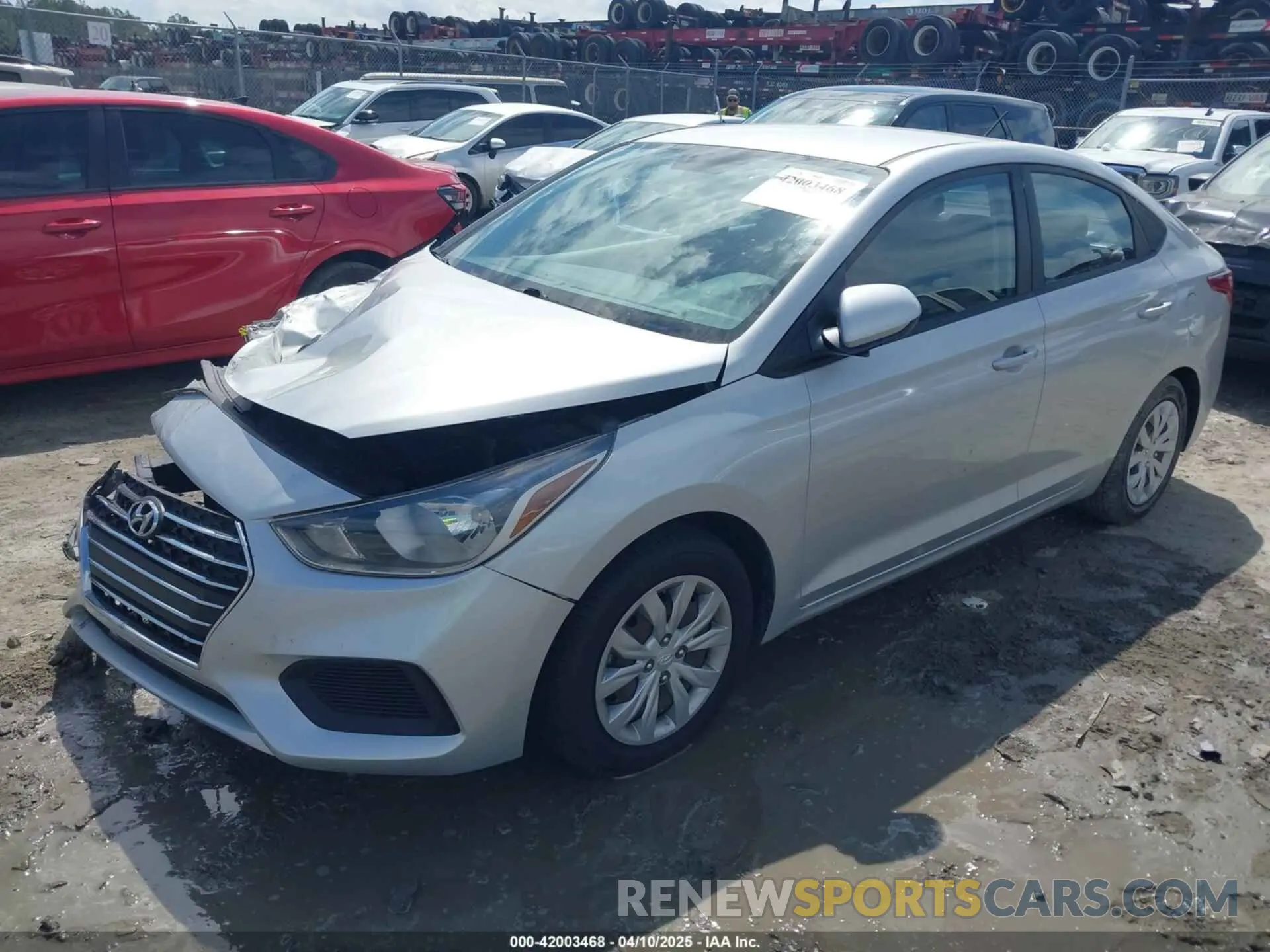 2 Photograph of a damaged car 3KPC24A6XLE107876 HYUNDAI ACCENT 2020