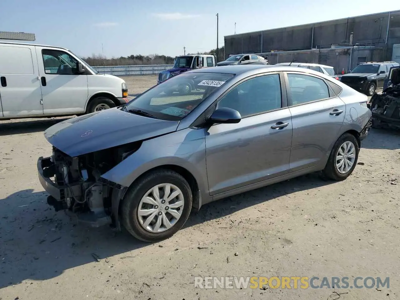 1 Photograph of a damaged car 3KPC24A6XLE113855 HYUNDAI ACCENT 2020