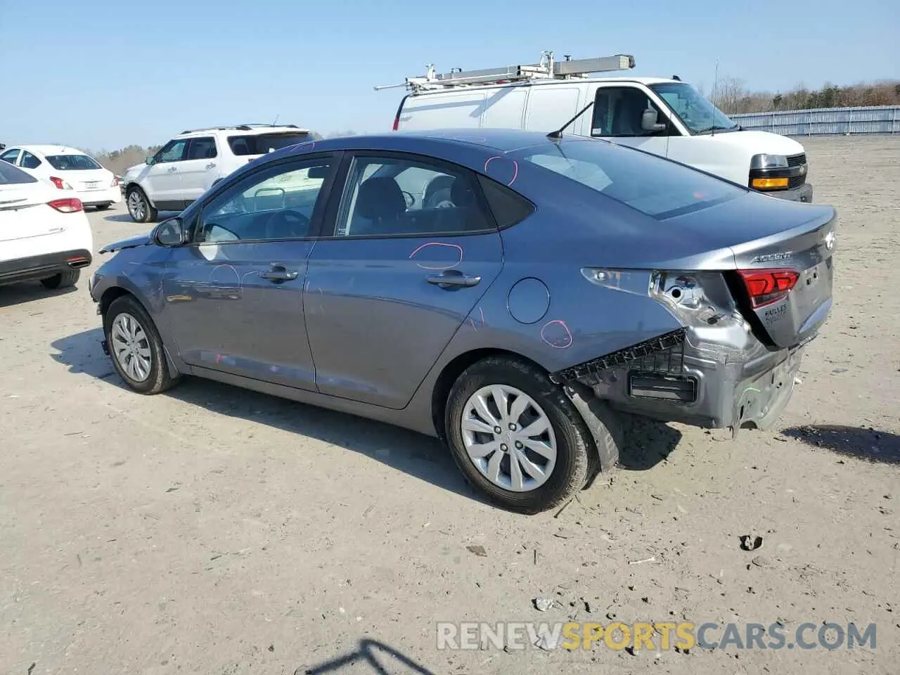 2 Photograph of a damaged car 3KPC24A6XLE113855 HYUNDAI ACCENT 2020